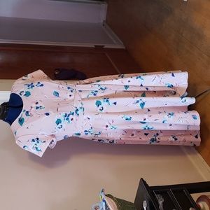 Lane Bryant, pink floral, summer dress